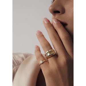 Natalie Diamond <b>Ring</b> Elegant <b>Dome</b>-Shaped Design for Women - Product Image 4