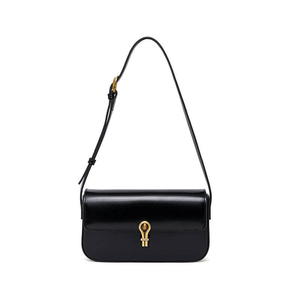 <b>Black</b> Factory Hot Sale <b>Small</b> Shoulder <b>Bag</b> Women Leather Classic <b>Bag</b> Underarm <b>Bag</b> Real Leather Wholesale Price - Product Image 1
