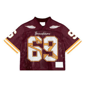 Uniforme de fútbol americano personalizado de calidad superior jerseys de fútbol de malla absorbente de sudor para hombres, mujeres y niños - Product Image 5