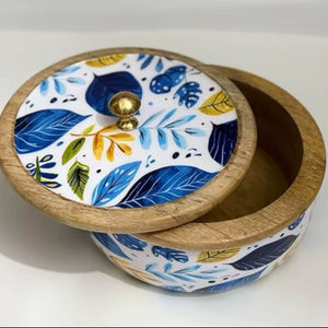 Premium Quality Handmade Customized Wooden Handcrafted Chapati <b>Box</b> <b>Decorative</b> Artwork Dishwasher Safe Large Capacity for Food - Product Image 1