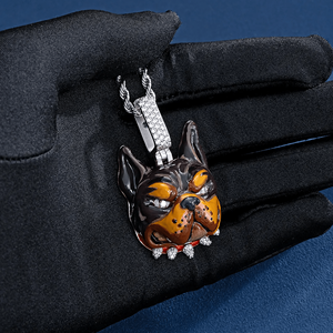 Colgante Personalizado para Hombre, Chapado en Oro, Estilo Hip Hop, con Diamantes de Imitación CZ - Product Image 4