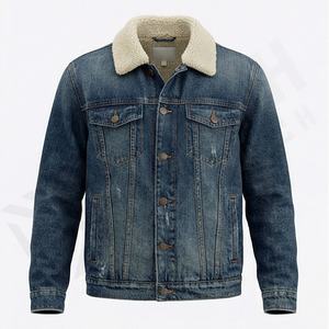 Service OEM haut de gamme, dernier design, vente en gros, jeans pour femmes en denim uni, manches à un seul bouton, lavés, automne, vente chaude, mode - Product Image 1