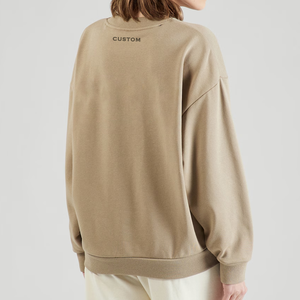 Sudadera de Forro Polar de Algodón 100% para Mujer, Ropa de Calle Premium para Invierno, Resistente al Viento, Ecológica, Transpirable y de Secado Rápido, ODM - Product Image 2