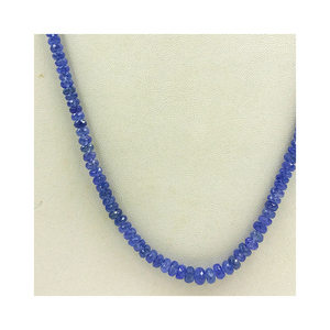 Collar de Cuentas Lisas y Redondas de Zafiro Azul Natural, Cristales Esféricos Perforados para Joyería Fina Personalizada - Product Image 5