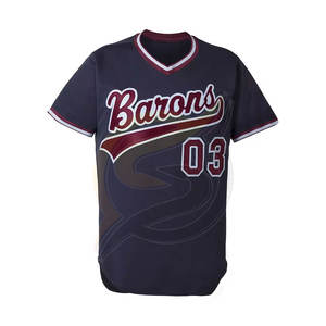 Camiseta de béisbol de poliéster personalizada, Jersey de béisbol de corte Regular liso y costuras de alta calidad, nuevo estilo - Product Image 4