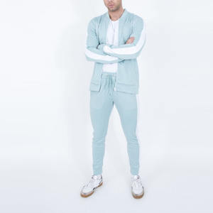 Fitness Sweat Suit Two Piece Set Tracksuit Activewear Jogging Suit Custom High Quality Cotton <b>Men</b> Sport Hooded Sweatsuit - Product Image 3