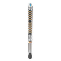 Pompe à eau submersible électrique à haute capacité OEM, immergée dans l'huile, pour puits profond, 220-240V 50Hz, moteur sans balais, multistade