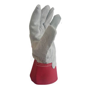 Guantes de Seguridad de Diseño Nuevo Hechos a Medida, Guantes de Trabajo Reflectantes de Alta Visibilidad, Guantes de Seguridad de Cuero - Product Image 5