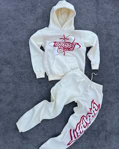 Speedy Industry 100% coton pull surdimensionné survêtement haute qualité poids lourd thermique respirant tissu bouffée impression hiver - Product Image 4