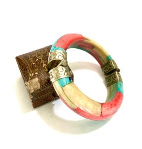 Daily Use Multy Color Bone Bangle with Hinges Stylish Fashionable Bangles <b>for</b> Woman and <b>Girls</b> Wedding Anniversary Gift - Product Image 5