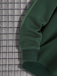 เสื้อฮู้ดดี้ผู้ชายสั่งทำขายส่ง เสื้อฮู้ดดี้สตรีทแวร์ผู้ชาย พิมพ์ลาย ยูนิเซ็กซ์ แบบเรียบ คุณภาพสูง ผ้าฝ้ายฟลีซทรงโอเวอร์ไซส์ - Product Image 4