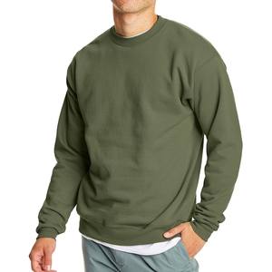 Heavyweight French Terry Cotton O-Neck Blank Oversized Men's Sweatshirts Fleece Custom Logo Embroidered Sweatshirts For Men - Product Image 1