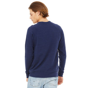 Jersey personalizado con cuello redondo para hombre, Sudadera con capucha de lana de invierno, 100% de algodón, estampado de diseñador, manga larga, patrón sólido, informal, servicio OEM - Product Image 5