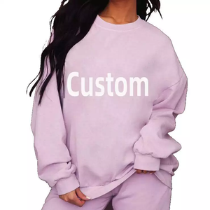 Sweat-shirt col ras du cou en coton, design personnalisé, solide et résistant pour les Couples - Product Image 1