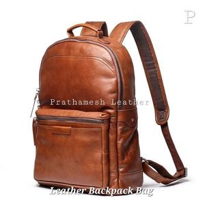 Mochila de cuero más vendida, segura, espaciosa, precio al por mayor, negocio clásico hecho a mano, descuentos directos de fábrica a granel - Product Image 3