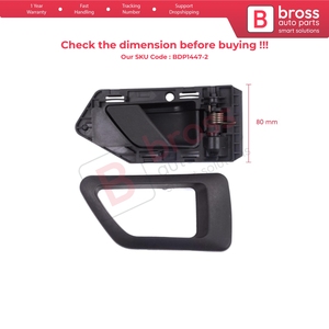 BDP1447-2 Manija Interior Delantera Derecha Negra para Abrir Puerta para Berlingo MK1 1996-2011 Partner MK1 1996-2015 914395 - Product Image 5