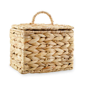 Boîte miniature à bon prix avec couvercle, boîtes en jacinthe d'eau, matériau naturel, conteneur, organisateur en jacinthe - Product Image 1