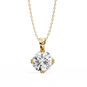 Magnifique pendentif pour femme en or 18 carats avec diamant de laboratoire - Product Image 1