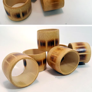 Ronds de serviette en bambou fabriqués au Vietnam Matériau écologique pour la décoration de la maison et de la vaisselle Vente en gros - Product Image 5