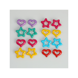 Barrettes à cheveux en plastique colorées de Corée pour petites filles Pinces à cheveux auto-charnières en plastique en forme d'arc pour queue de cheval et tresses - Product Image 4