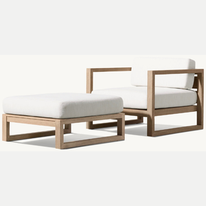 Canapé Offre Spéciale en bois de teck avec coussin moelleux dans un style moderne simple pour une utilisation extérieure confortable et durable - Product Image 3