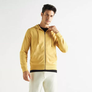 เสื้อฮู้ดมีซิปผ้าคอตตอนทรงโอเวอร์ไซส์ผ้า450GSM ออกแบบได้ตามต้องการ - Product Image 3