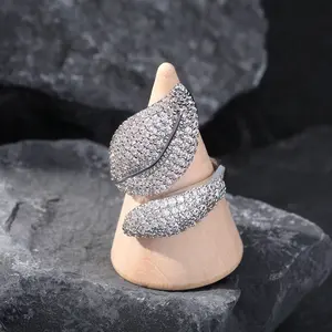 Bague Chevalière de Luxe Premium, entièrement sertie de diamants, style Hip Hop, plaquée or, avec Moissanite, pour Fête et Cérémonie - Product Image 3