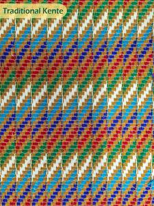 Textil Étnico para Prendas y Artesanías Africanas Auténticas, Exclusivo Tejido Jacquard Kente de 51 Pulgadas, 270 GSM - Product Image 3