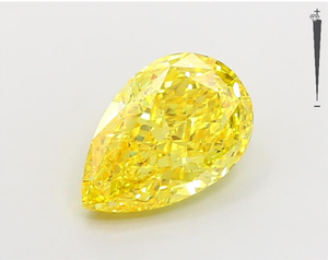 เพชรแฟนซีสีเหลืองทรงลูกแพร์ น้ำหนัก 3.53 กะรัต VS1 เพชรปลูกในห้องปฏิบัติการ CVD HPHT โดยผู้ผลิต Aniva Jewels - Product Image 1