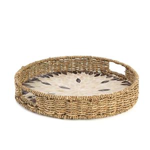 Bandeja de exposición de frutos secos redondos, accesorio especial de perlas de diseño más nuevo con incrustación redonda de algas marinas de alta calidad - Product Image 5