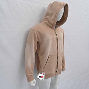Venta al por mayor de calidad superior 100% de algodón de lana Sun Faded Hoodie OEM bordado Logo transpirable sostenible estampado patrón ropa - Product Image 4