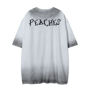 Camiseta de Verano para Hombre, Estilo Hip-Hop Urbano, Casual, Transpirable, Cuello en V, Talla Grande, 100% Algodón Jersey, Manga Corta Holgada, Tejida, 180g - Product Image 3