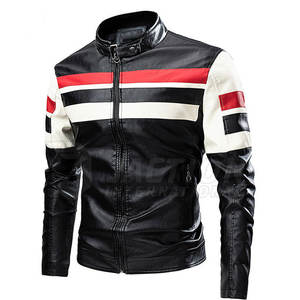 Chaqueta de cuero para hombre impermeable superventas chaqueta de lona a prueba de viento de invierno con el último estilo-Whol - Product Image 1