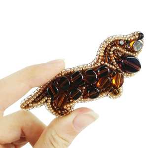 Broches con cuentas Broche de diseñador hecho a mano. Accesorios de alta calidad. Broche de diseño único. El mejor regalo para baby shower. - Product Image 3