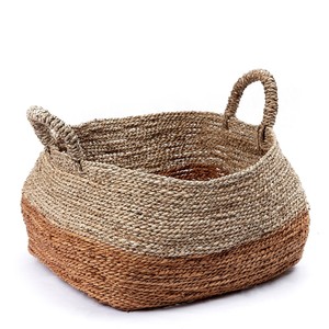 Sea Grass Woven Handmade Storage <b>Basket</b> With Handle Rattan Woven Decorative Stylish Planter <b>Baskets</b> ,<b>Basket</b> For Multipurpose - Product Image 5