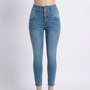 Jeans skinny pour femmes de haute qualité, taille haute, nouvelle arrivée, grande taille, design tendance, respirant, caractéristiques personnalisées, pantalon de qualité supérieure - Product Image 1