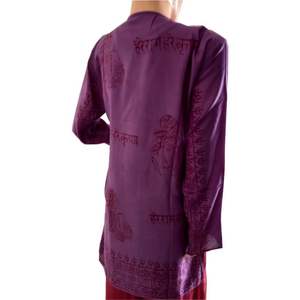 <b>Top</b> Quality High Quality Om <b>Kurta</b> 100 % Cotton Fabric Wholesale Prices Clothes Plain Customized Anti Technics Item Style For Export - Product Image 3