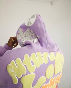 Sweat à capuche d'hiver pour homme de haute qualité, 500 g/m², 100 % coton, avec appliqué, imprimé, brodé, respirant, coupe-vent, anti-poussière - Product Image 2
