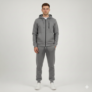 Chándales con estampado personalizado para hombre, 2 uds., conjuntos de gimnasio, sudaderas con capucha, pantalones de chándal deportivos, pantalones de chándal de invierno con cordón, lavado ácido 100% - Product Image 3