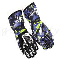 Gants de course personnalisés en gros à manchette longue, respirants en polyester, pour karting, sport moto professionnel en extérieur