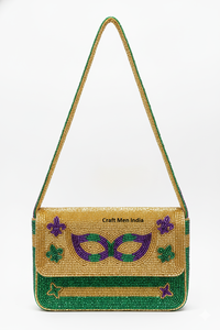 Bolso de Lujo con Cuentas Bordadas, Estilo Personalizable, Bolso de Mano para el Mardi Gras, Novedad 2026 - Product Image 2