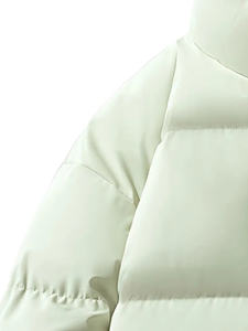 Chaqueta acolchada de invierno para hombre personalizada superventas, nueva chaqueta de cuero con decoración de piel, servicio OEM - Product Image 2