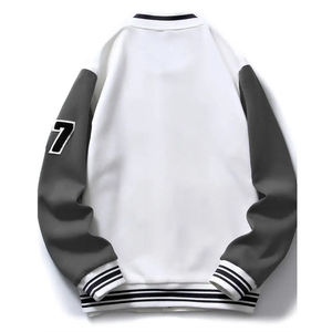 Chaquetas de béisbol para hombre con parche bordado de chenilla personalizado, proveedor al por mayor, chaqueta universitaria de gran tamaño para hombre con letras para hombre - Product Image 2