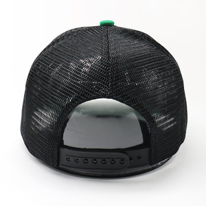 Logotipo personalizado parche de cuero 6 paneles en blanco deportes malla Snapback camionero sombreros para hombres - Product Image 4