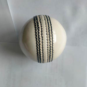 100% Good Quality Set of 6 White Leather Cricket Ball No <b>Stamp</b> for Indoor and Outdoor Practice Cricket Balls - Product Image 1
