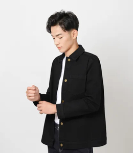 2025 <b>Custom</b> Man <b>Jacket</b> Wholesale High Quality Men <b>Custom</b> <b>Denim</b> <b>Jacket</b> Distressed Stylish Black Plain for Men OEM Customized. - Product Image 5