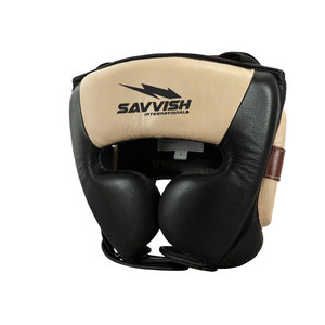 Protector Facial, Protector de Cabeza para Boxeo, Protector de Cabeza de Cuero, Protector de Cabeza Más Vendido - Product Image 1