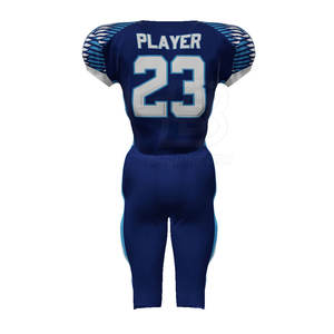 Gran oferta 2023, conjunto de uniforme de fútbol americano de alta calidad, poliéster transpirable, Impresión de nombre de equipo personalizado, servicio OEM/ODM disponible - Product Image 4