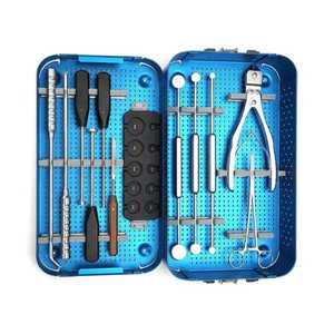 Juego de instrumentos quirúrgicos de columna vertebral Kit quirúrgico ortopédico Manual de acero inoxidable alemán de alta calidad Clase II aprobada por CE - Product Image 3