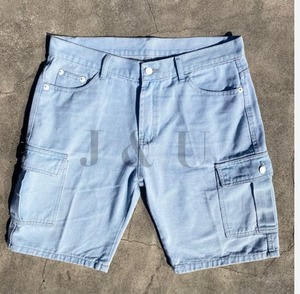 กางเกงขาสั้นผ้ายีนส์แบบลำลองสำหรับผู้ชายอินเทรนด์สไตล์ฮิปฮอปวินเทจโกธิคปาร์ตี้มีซิปตกแต่งซักได้สำหรับฤดูร้อนฤดูใบไม้ร่วงฤดูหนาว - Product Image 3